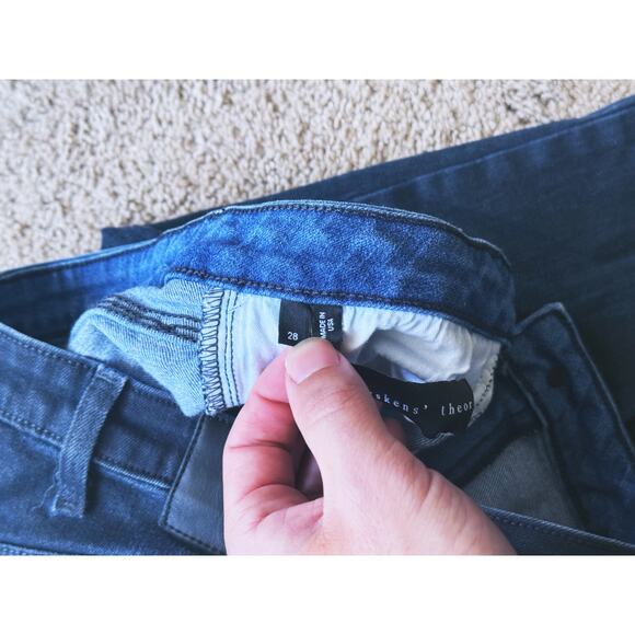 Theyskens’ Theory Pansu Low Rise Skinny Jeans Blue Wash Size 28 - Picture 5 of 6